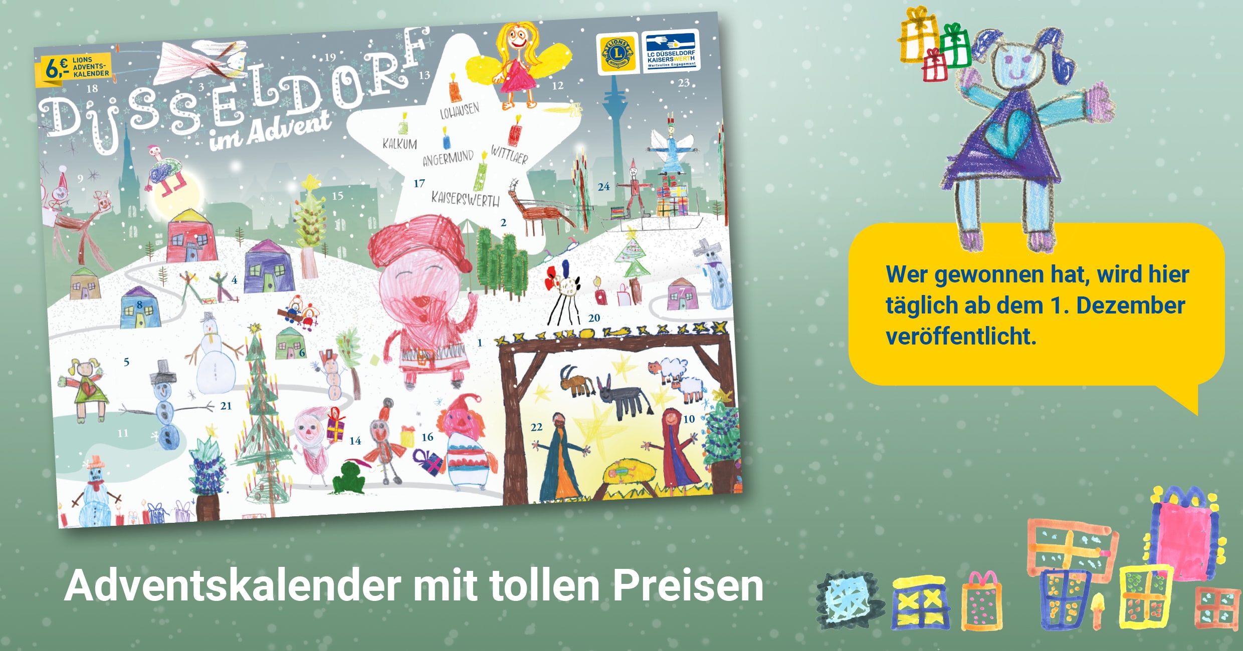 Adventskalender mit tollen Preisen