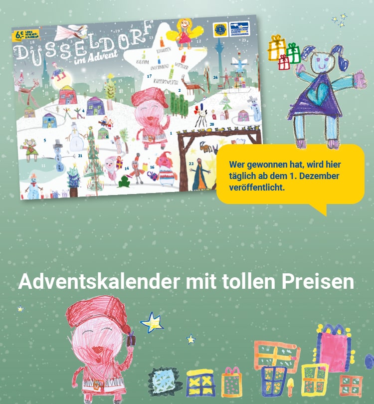 Adventskalender mit tollen Preisen